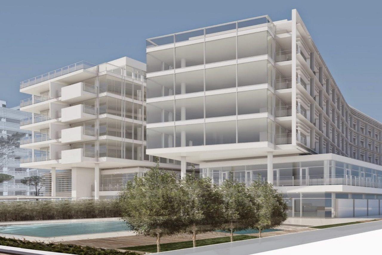 فندق وسبا فالكينستاينير جيسولو ليدو دي يسولو المظهر الخارجي الصورة The proposed building